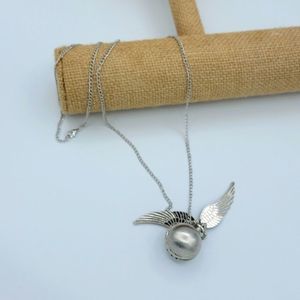 Harry Potter Vintage Silver Wing Embellished Necklace New